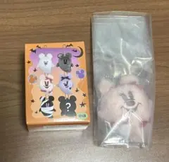 2025 ディズニー ハロウィン おばけ ぬいぐるみチャーム ピンク