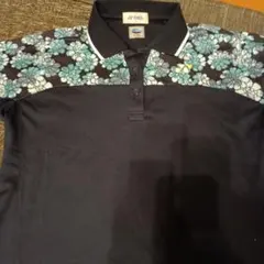 YONEX ネイビー フラワーパターン ポロシャツ