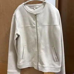 スエード ノーカラージャケット