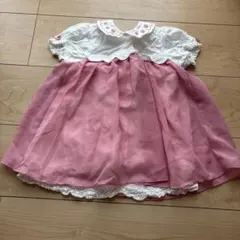 クーラクール　ウサギ刺繍 半袖チュニック 100cm