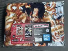 一番くじ　ワンピースカードゲーム　B賞　カードデザイン　ブランケット　エース