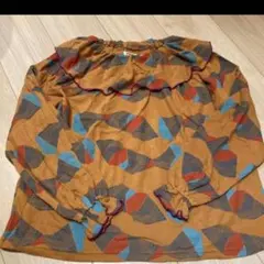 MARKEY'S HOGAN幾何学模様 フリル付き トップス 130