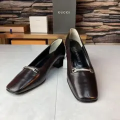 イヴサンローラン 定番人気 ローファー パンプス 黒