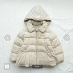 新品未使用　アプレレクールペプラムダウン中綿アウター120