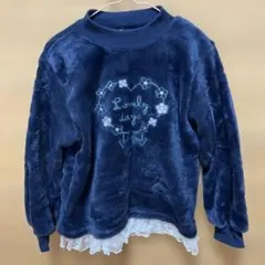 【値下】ハート柄フリーストレーナー　130cm ガールズ　あったか