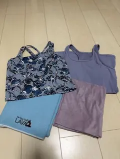 LAVA SUKURA 花柄ヨガタンクトップ ヨガラグセット　Mサイズ