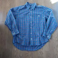 AIGLE エーグル　チェック柄 長袖シャツ Mサイズ