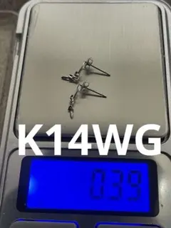 haru様専用　K14WG ピアス 0.39g