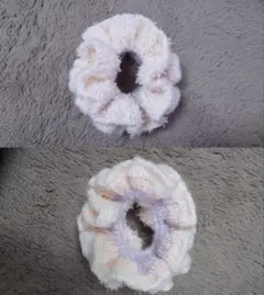 ふわふわダブルフリルシュシュ