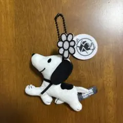スヌーピー　ぬいぐるみミニマスコットボールチェーン　75th スヌーピーA