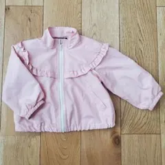 ムージョンジョン　ジャンパー　ジャケット　フリル　女の子　ピンク　100のサムネイル