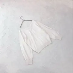 アースミュージックエコロジー トップス カットソー リブ 襟元レース