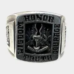 シルバー　リング カレッジリング