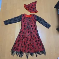 ハロウィン 魔女 コスプレ 衣装 ドレス 帽子セット