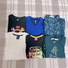 まとめ売り❤️120 ユニクロ　H&M 男の子　半袖　GAP tシャツ　ブラック