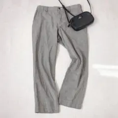 グローバルワーク◇イージーパンツ リネン混 リラックス オフィスカジュアル L