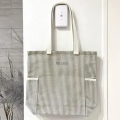 【美品】SAZABY サザビー ストライプ柄 トートバッグ A4収納可能 大容量のサムネイル