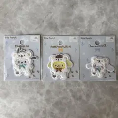 サンリオ　パイルワッペン　ふわふわスノーワッペン