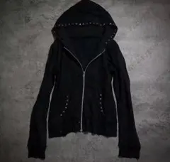 studs black hoodie archive opium y2k