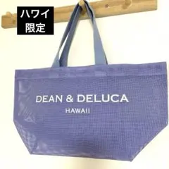 【ハワイ限定】人気　DEAN&DELUCA ブルー スモール メッシュトート