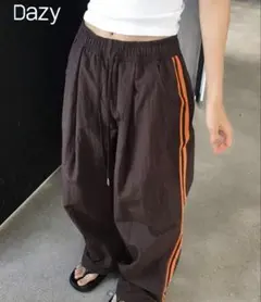新品未使用Dazy ブラウン ワイドパンツ