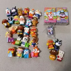 アンパンマンキャラクター 指人形 ソフビ まとめ売り