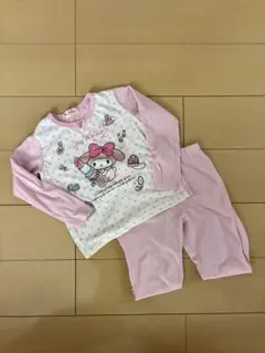 My Melody 光るパジャマ 120cm ピンク