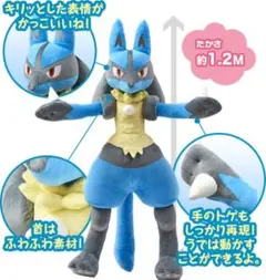 2025年最新】ルカリオ ぬいぐるみ 等身大の人気アイテム - メルカリ