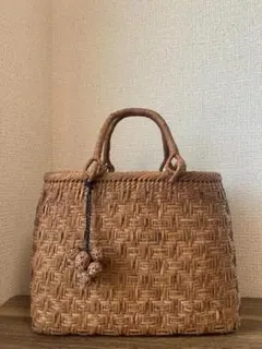 アバカ 籠バック M+abaca 花繋ぎ 夏単衣 6598 - メルカリ