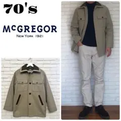 70's 【マクレガー 】メルトンウール×キルティング　チョアジャケット