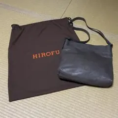 HIROFU ヒロフ レザー ショルダーバッグ ブラック♢chama様専用
