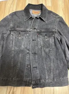 90s リーバイス Levi's 70505 先染め ブラックデニムジャケット
