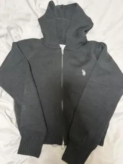 U.S. POLO ASSN. ニット ジップパーカー Fサイズ