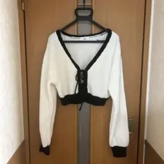 WEGO クロップドニットカーディガン