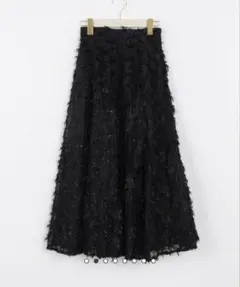 新品 モニーレ 花柄 ストライプ ドット フロッキー フレアスカート