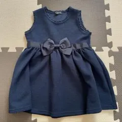 フォーマルワンピース 　ネイビー　80cm ワンピース