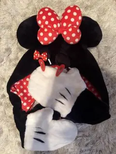 ディズニーマフラーファンキャップ、ミニーちゃんピン のセット