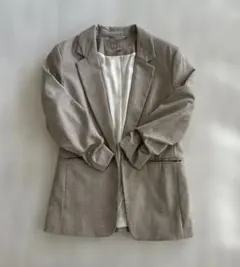 【美品】H&M グレーベージュテーラードジャケット
