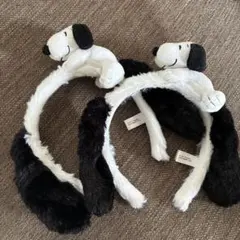 スヌーピー 耳付きカチューシャ 2個セット