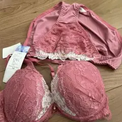 ピンク C75/L ブラジャーショーツセット