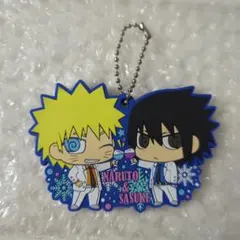 NARUTO J-WORLD TOKYO ナルト&サスケ ラバーキーホルダー