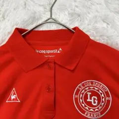 le coq sportif ポロシャツ レッドレディース　M 美品のサムネイル