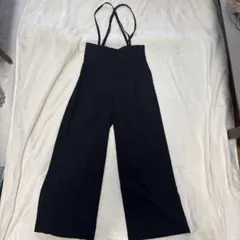 ROPÉ PICNIC ストラップ付きワイドパンツ 38 ブラック