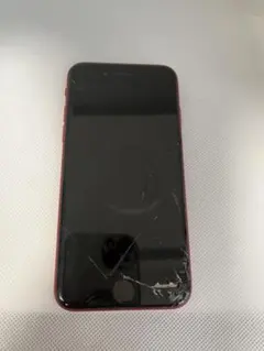【画面割れ】iPhoneSE 第2世代 レッド64GB SIMフリー ジャンク