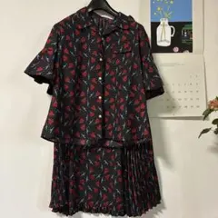 UNDERCOVER ワンピース 新品未使用品 中古・古着通販】UNDERCOVER (アンダーカバー) 総柄ブラウスワンピース