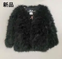 【新品未使用 】ファーコート ターキー　ブラックMサイズ軽い