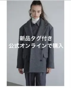CLANE OVER SHOULDER PEAKED LAPEL COAT - メルカリ
