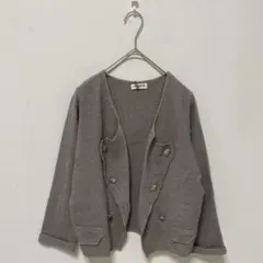【Ashleigh's dress】ラメ入り　カーディガン　リネン混　コットン混のサムネイル