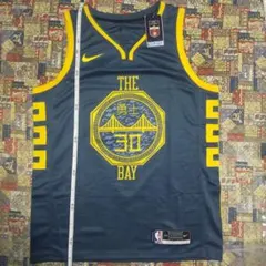 希少デザイン NBA ウォリアーズ カリー シティライト ユニフォーム 刺繍 希少デザイン NBA ウォリアーズ カリー シティライト ユニフォーム