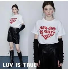 LUV IS TRUE ロゴTシャツ 韓国ブランドのサムネイル